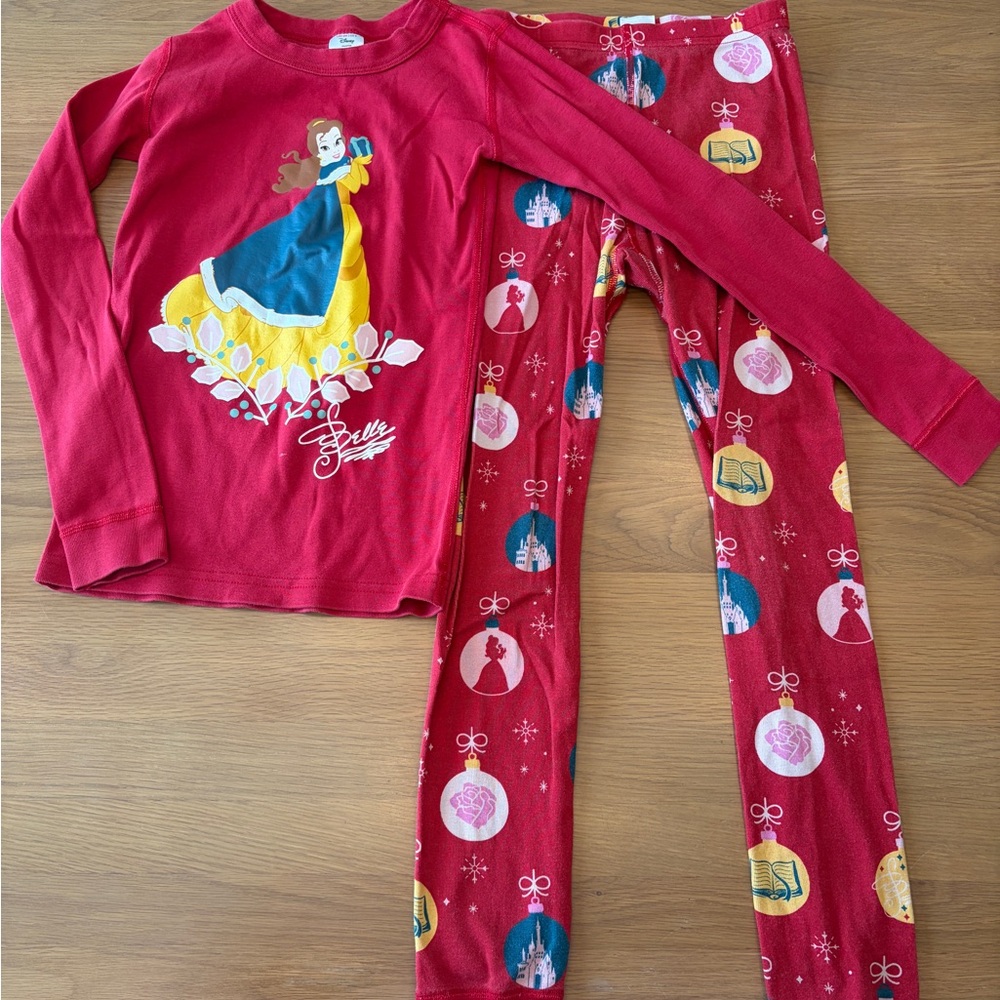Hanna Andersson Red Belle Disney Princess Pajama Set